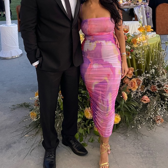 AFRM HAZEL SIDE RUCHED MINI DRESS - Picture 3 of 5